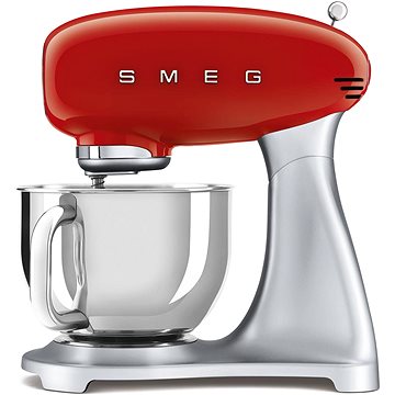 SMEG 50's Retro Style 4,8 l červená, s nerezovým podstavcem (SMF02RDEU)