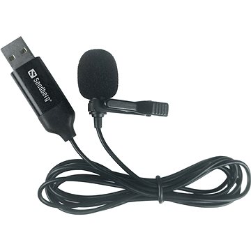 Sandberg streamovací USB mikrofon s klipem na připnutí (126-40)