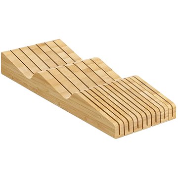 Sortland Organizér na nože, bambus, 40 × 15 × 5 cm (54667.01)