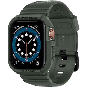Spigen Rugged Armor Pro Green Apple Watch 8/7 (45mm)/SE 2022/6/SE/5/4 (44mm) (062CS26016)