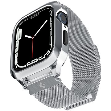 Spigen Metal Fit Pro Silver Apple Watch 8/7 45mm (ACS04584)