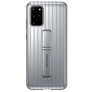 Samsung Tvrzený ochranný zadní kryt se stojánkem pro Galaxy S20+ stříbrný (EF-RG985CSEGEU)
