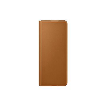Samsung kožené flipové pouzdro pro Galaxy Z Fold3 světle hnědý (EF-FF926LAEGWW)