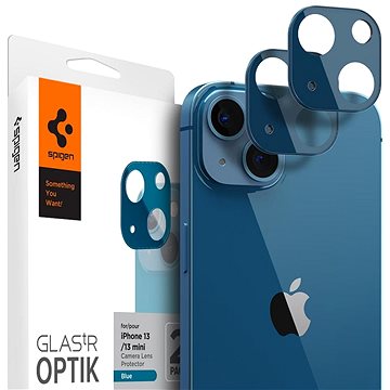 Spigen tR Optik 2 Pack Blue iPhone 13/13 mini (AGL04037)
