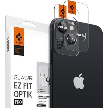 Spigen tR EZ Fit Optik Pro 2 Pack Black iPhone 14/iPhone 14 Plus (AGL05213)