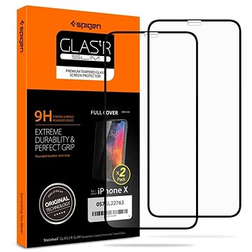 Spigen Glass FC 2 Pack Black iPhone 11 Pro/XS/X (057GL23120)