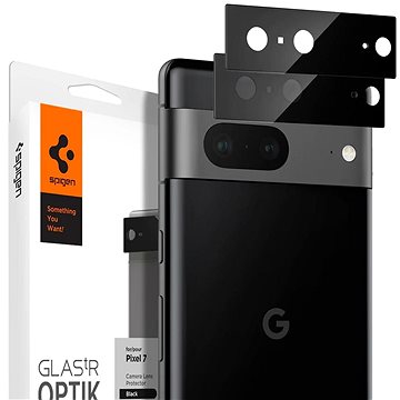 Spigen Glass Optik 2 Pack Black Google Pixel 7 (AGL05471)