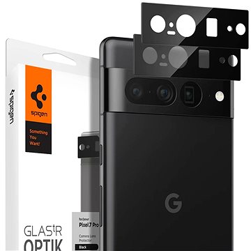 Spigen Glass Optik 2 Pack Black Google Pixel 7 Pro (AGL05470)