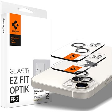 Spigen Glass EZ Fit Optik Pro 2 Pack Starlight iPhone 14/iPhone 14 Plus (AGL05604)