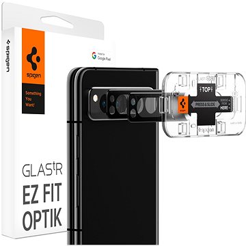 Spigen Glass EZ Fit Optik Pro 2 Pack Black Google Pixel Fold (AGL06207)