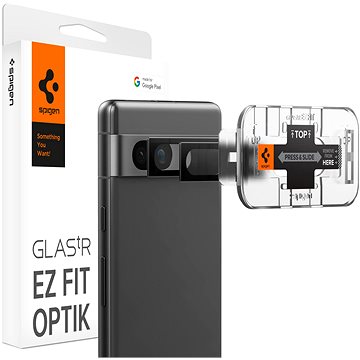 Spigen Glass EZ Fit Optik 2 Pack Black Google Pixel 7a (AGL05970)
