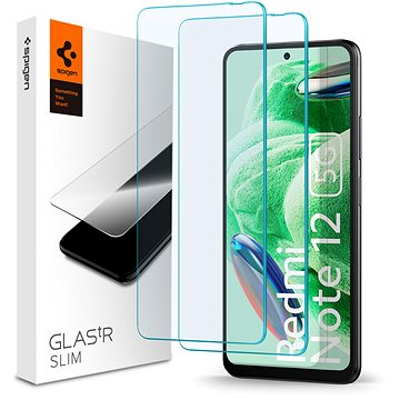 Spigen Glass TR Slim 2 Pack Xiaomi Redmi Note 12 5G/POCO X5 5G (AGL06048)