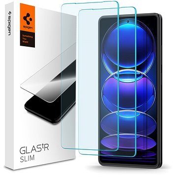 Spigen Glass TR Slim 2 Pack Xiaomi Redmi Note 12 Pro 5G/Redmi Note 12 Pro+ 5G/POCO X5 Pro 5G (AGL06045)