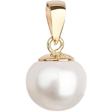 EVOLUTION GROUP 924001.1 bílá dekorovaní pravou perlou AAA8-8,5 (Au585/1000, 1,5 g) (8590962240023)