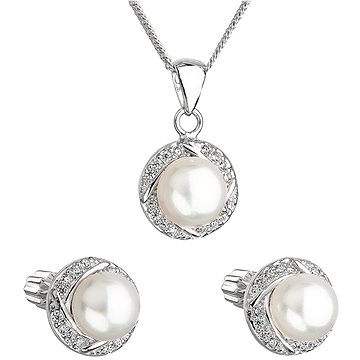 EVOLUTION GROUP 29004.1 stříbrná perlová souprava s řetízkem (Ag925/1000, 5,0 g) (8590962290042)