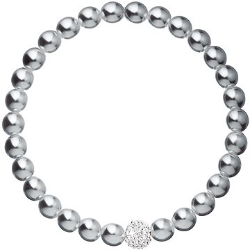 EVOLUTION GROUP 33115.3 perlový, dekorovaný krystaly Preciosa® (šedý) (8590962333343)