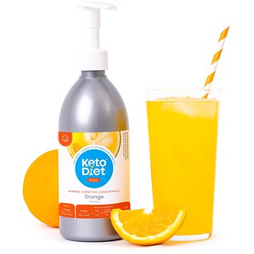 KetoDiet ENJOY Nápojový koncentrát - příchuť pomeranč (500 ml) (8594181012263)