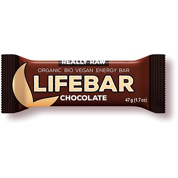 Lifefood Lifebar RAW BIO 47 g, čokoládová (8594071484538)