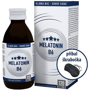 Melatonin B6 120ml + škraboška na spaní (5907604341230)