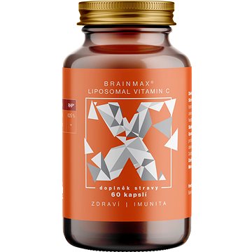 BrainMax Liposomal Vitamin C, Lipozomální Vitamín C, 500 mg, 60 rostlinných kapslí (8594190020891)