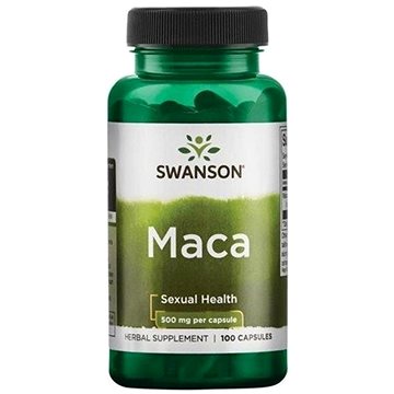 Swanson Maca (řeřicha peruánská), 500 mg, 100 kapslí (87614019611)