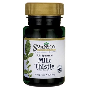Swanson Full Spectrum Milk Thistle (Ostropestřec mariánský), 30 kapslí (87614115573)