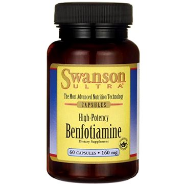 Swanson Benfotiamine (vitamín B1), 160 mg, 60 kapslí (87614029764)