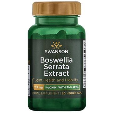 Swanson Boswellia Serrata Extract (Kadidlovník pilovitý extrakt), 125 mg, 60 rostlinných kapslí (87614027708)
