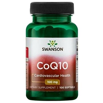 Swanson CoQ10 (Koenzym Q10), 100 mg, softgelových kapslí (87614025612)