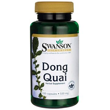 Swanson Dong Quai (Andělika čínská), 530 mg, 100 kapslí (87614015330)