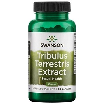 Swanson Tribulus Terrestris Extract, Kotvičník extrakt, 500 mg, 60 kapslí (87614141794)