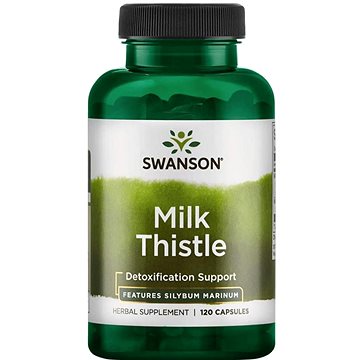Swanson Milk Thistle (Ostropestřec) - standardizovaný, 250 mg, 120 kapslí (87614140513)