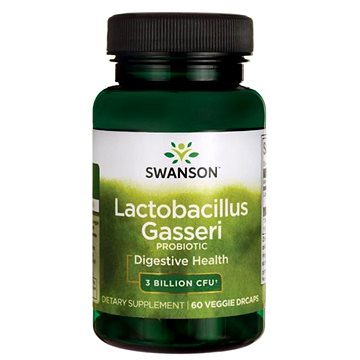 Swanson Lactobacillus Gasseri, 3 miliardy CFU, 60 rostlinných kapslí (87614190273)