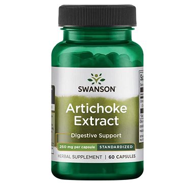 Swanson Artichoke (Extrakt z Artyčoku), 250 mg, 60 kapslí (87614140773)