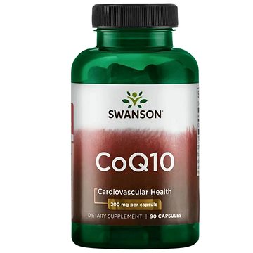 Swanson CoQ10 (Koenzym Q10), 200 mg, 90 kapslí (87614020358)