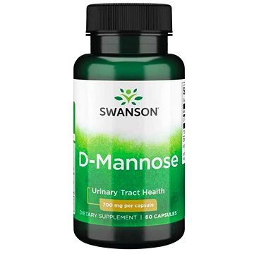 Swanson D-Mannose (D-manóza), 700 mg, 60 kapslí (87614111858)