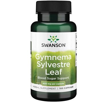 Swanson Gymnema Sylvestre Leaf (Gymnéma lesní), 400 mg, 100 kapslí (87614019833)