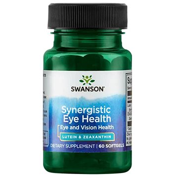 Swanson Synergistic Eye Health - Lutein &amp; Zeaxanthin (zdraví očí), 60 sofgelových kapslí (87614029863)