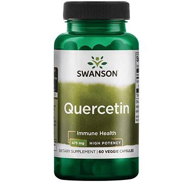 Swanson High Potency Quercetin (Kvercetin), 475 mg, 60 rostlinných kapslí (87614116716)