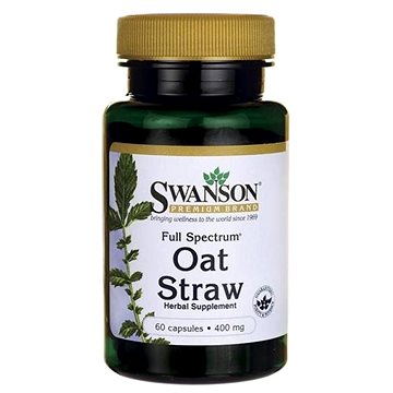 Swanson Avena Sativa Extract (Ovesná sláma), 400 mg, 60 kapslí (87614113012)