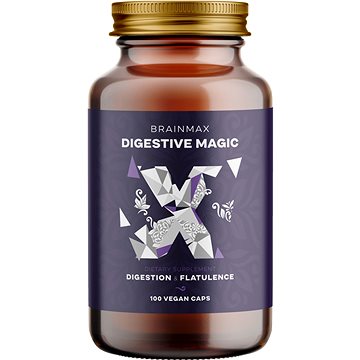 BrainMax Digestive Magic, Podpora trávení, 100 rostlinných kapslí (8594190023434)
