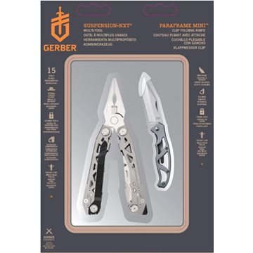 Gerber Set kleště Suspension-NXT + nůž Mini Paraframe, dárková krabička (13658161269)
