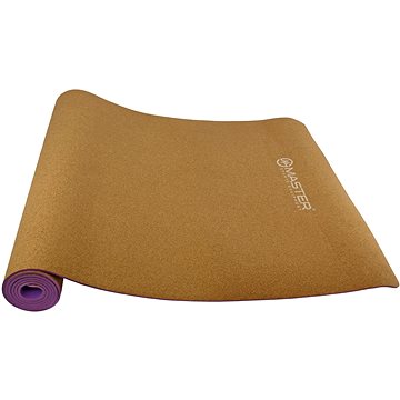MASTER Yoga 4 mm, 183×61 cm, korková, fialová (MAS4A345)