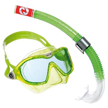 Aqua Lung Dětský set maska a šnorchl Combo Mix Reef DX, lime (8032621411585)