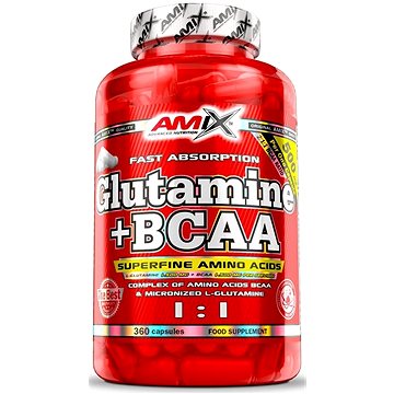Amix Nutrition L-Glutamin + BCAA 360 kapslí (8594159534889)