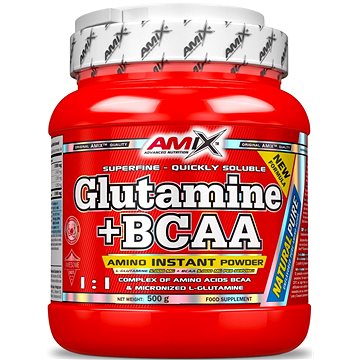 Amix Nutrition L-Glutamin + BCAA 500g, Natural (8594159534803)