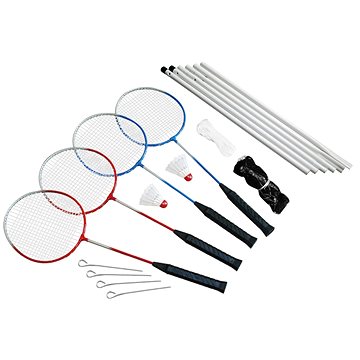 Badmintonový set MASTER Fun 4 se sítí (MAS-B058)