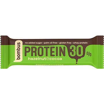 Bombus Protein 30%, 50g, Hazelnut&Cocoa (8594068262965)