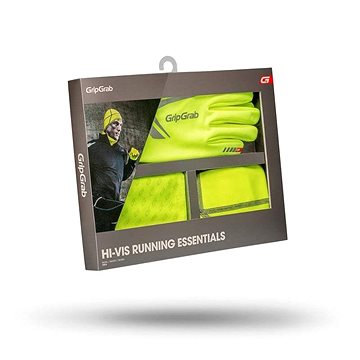 Balení rukavice/šátek a čepice Hi-Vis Running Essentials v dárkovém balení vel.M (4332)