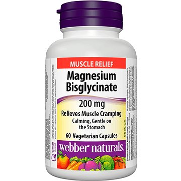 Webber Naturals Magnesium Bisglycinate 200 mg 60 cps (10719)